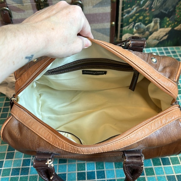 Charming Charlie Brown Studded Decor Handbag 👜 - Picture 10 of 12